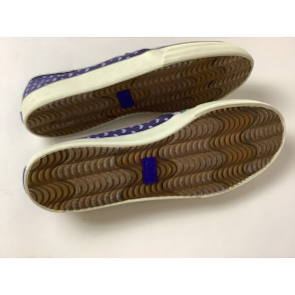 Keds Double Decker Fair Isle Canvas Rainbow Slip On Shoes Size 11W Navy - Picture 5 of 5